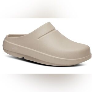OOFOS Women's Beige Mules